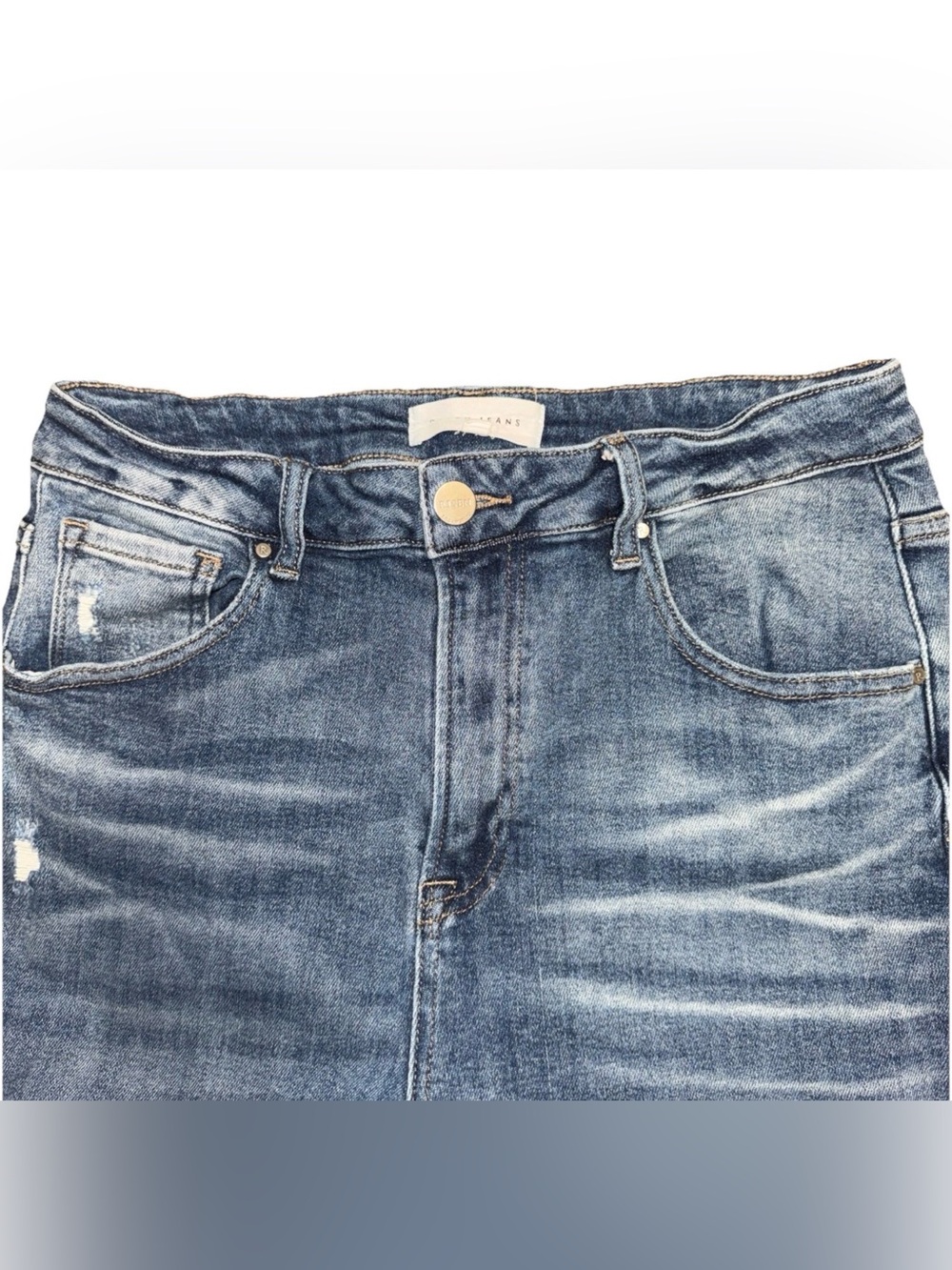 Risen Jeans Womens Sz 11/30 Distressed High Rise Boot Cut Cowgirl Rodeo RDP5099 - Picture 2 of 8